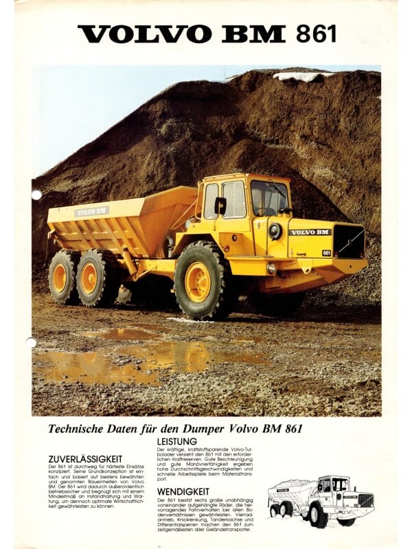 25-1676 volvo bm 861 dumper