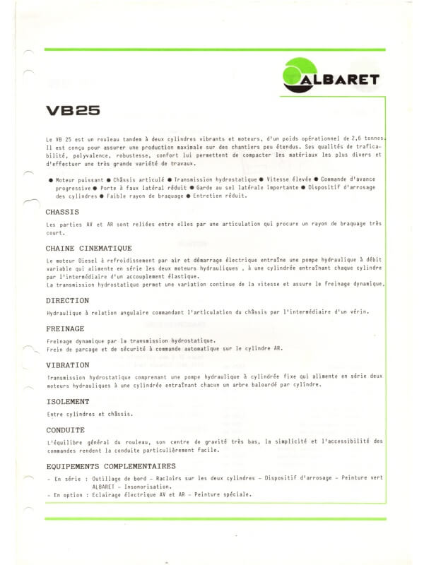 25-1873 albaret vb25