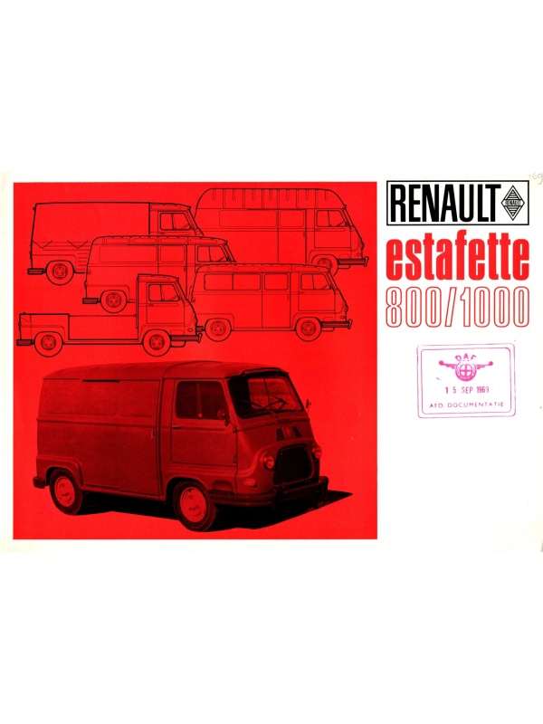 25-2323 renault estafette 800 / 1000