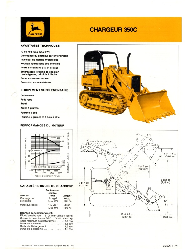 25-2391 john deere 350c loader