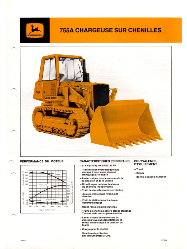 25-2395 john deere 755a tracked loader