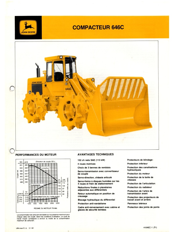 25-2397 john deere 646c compactor