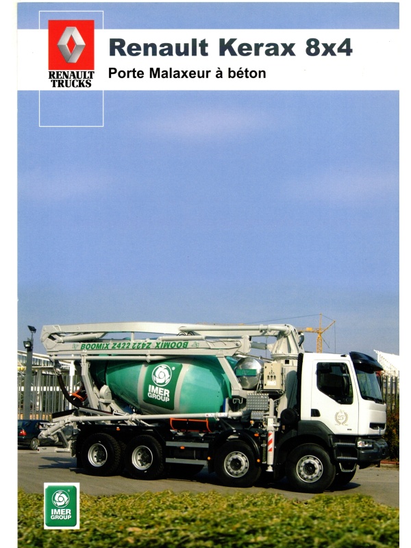 25-2490 renault kerax 8x4 concrete mixer door