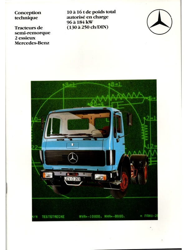 25-3152 mercedes-benz tracteurs de semi-remorque 2 essieux