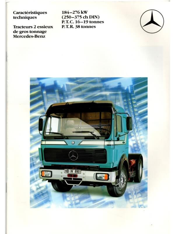 25-3153 mercedes-benz tracteurs 2 essieux de gros tonnage