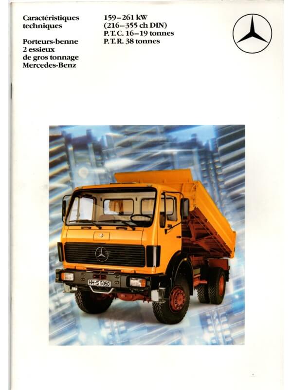 25-3158 mercedes-benz 159 / 261 porteurs-benne