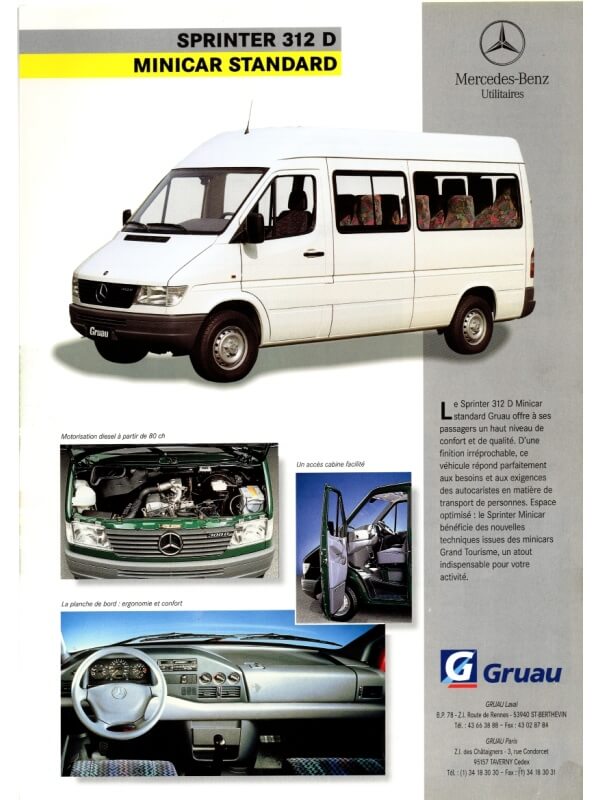 25-3177 mercedes-benz sprinter 312 d minicar