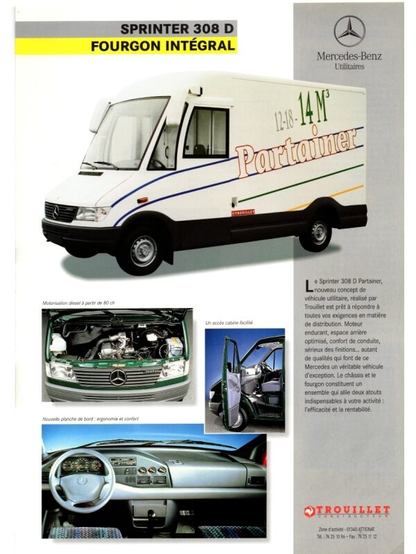 25-3179 mercedes-benz sprinter 308 d fourgon