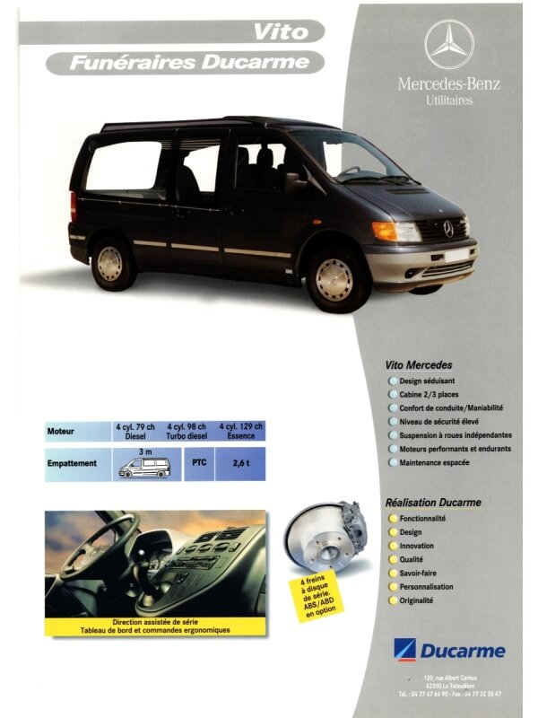 25-3182 mercedes-benz vito funéraires ducarme