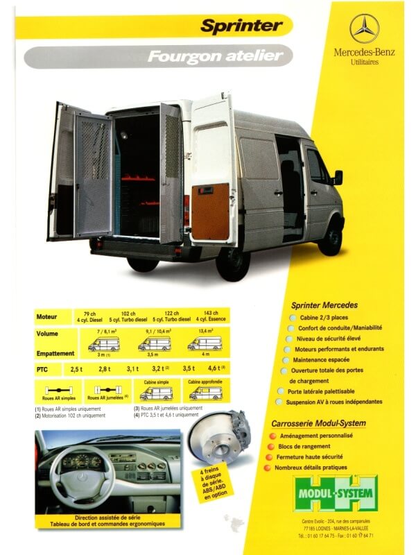 25-3188 mercedes-benz sprinter fourgon atelier