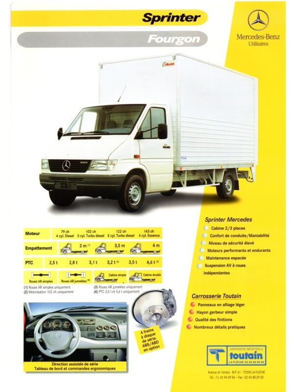 25-3192 mercedes-benz sprinter fourgon