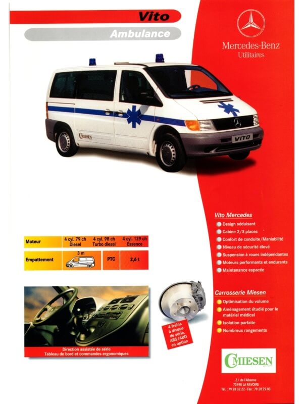 25-3196 mercedes-benz vito ambulance