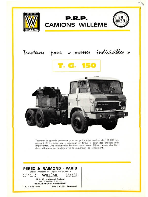 25-3847 willème tg 150