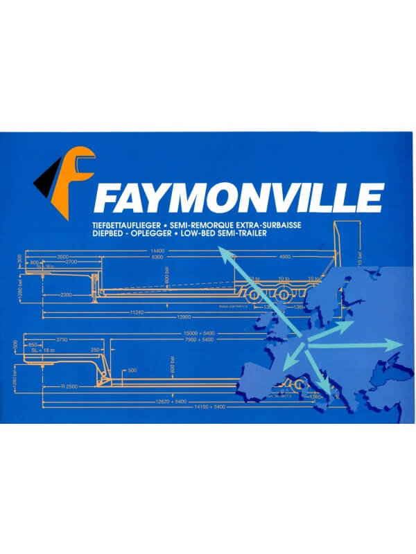 25-3918 faymonville semi-remorque extra-surbaissée