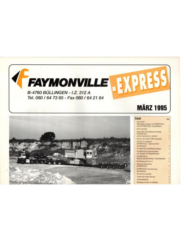 25-3921 faymonville-express - mars 1995