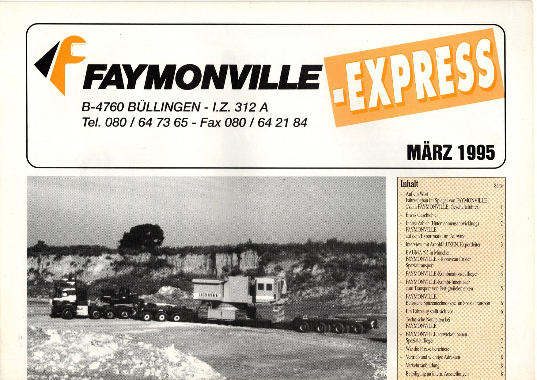 25-3921 Faymonville-express – Mars 1995