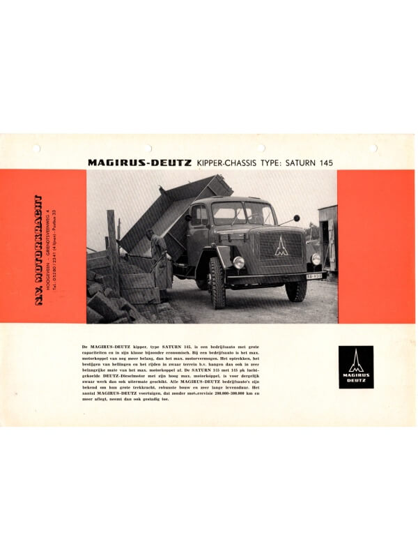 26-0112 magirus-deutz saturn 145