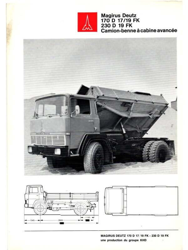 26-0127 magirus-deutz 170 d 17/19 fk / 230 d 19 fk