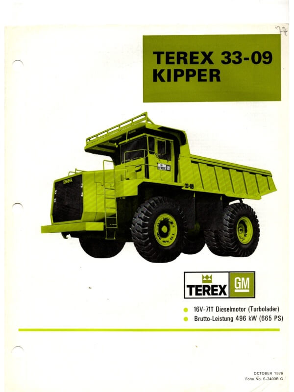 26-0530 terex 33-09