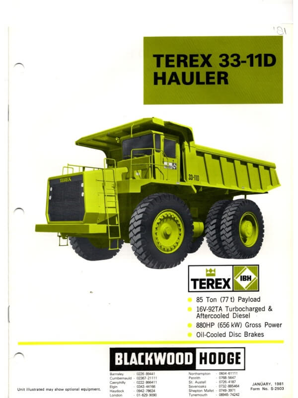 26-0534 terex 33-11d