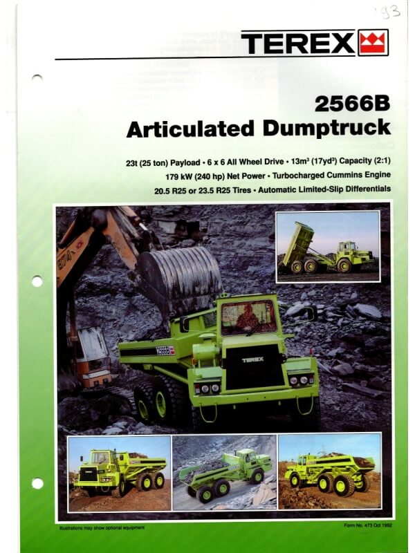 26-0538 terex 2566b