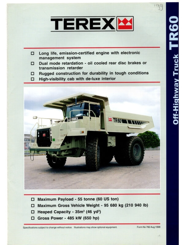 26-0554 terex tr60