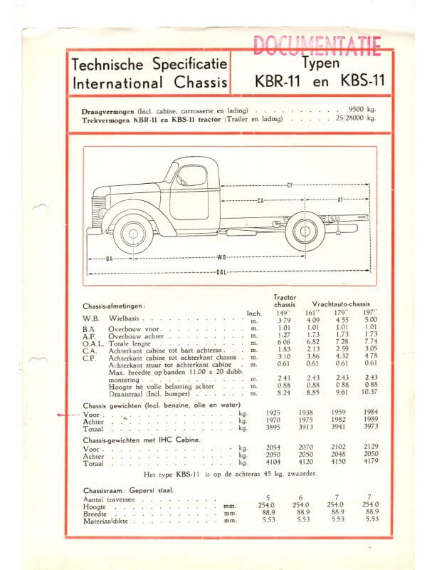 26-0598 international kbr-11 / kbs-11