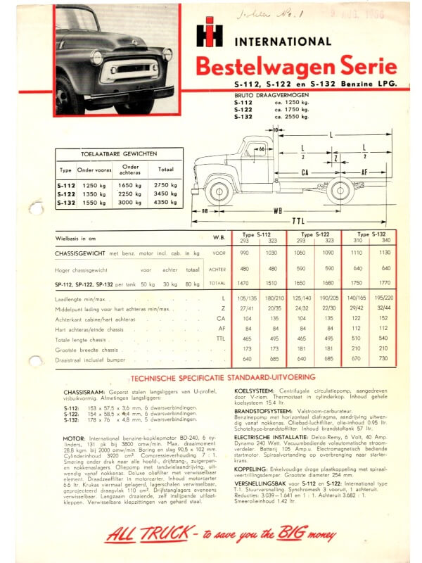 26-0606 international s-112 / s-122 / s-132
