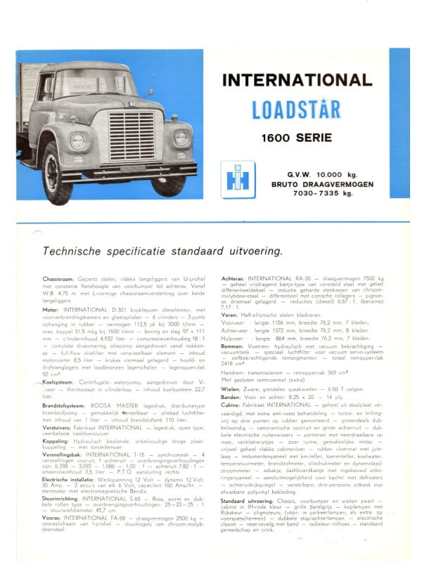 26-0637 international loadstar série 1600