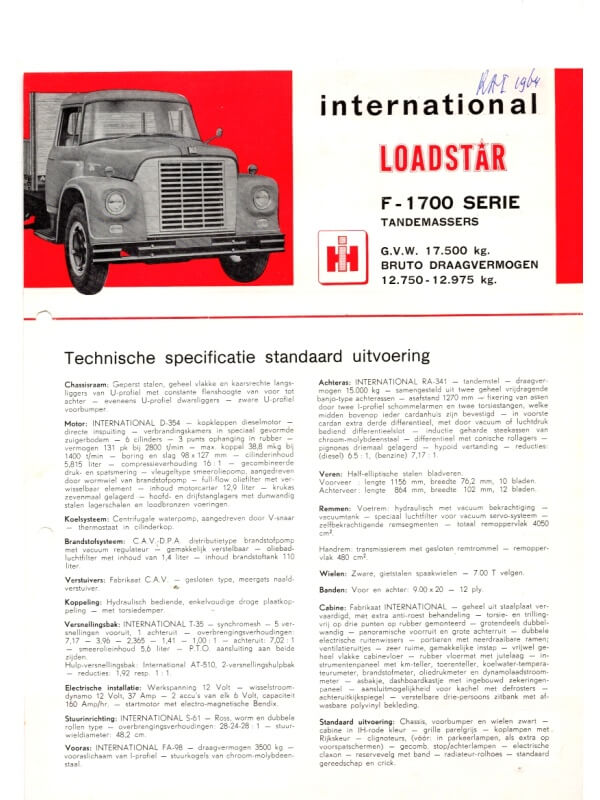 26-0645 international loadstar série f-1700