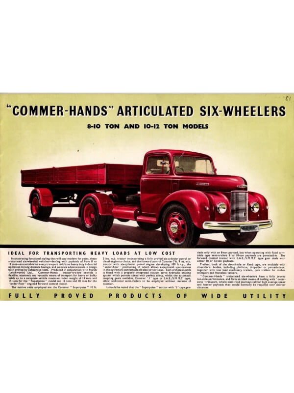 26-1040 commer véhicules articulés à six roues