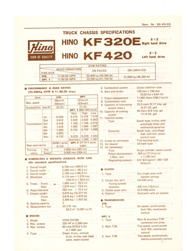 26-1192 hino kf320e / kf420
