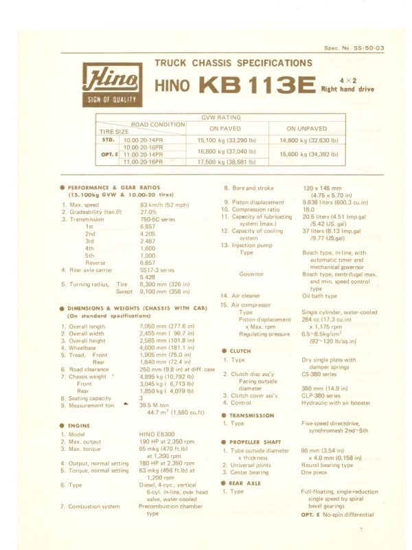 26-1240 hino kb