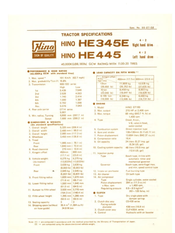26-1249 hino he345e / he445