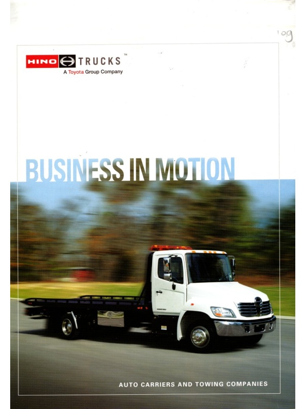 26-4965 hino transporteurs de voitures et entreprises de remorquage