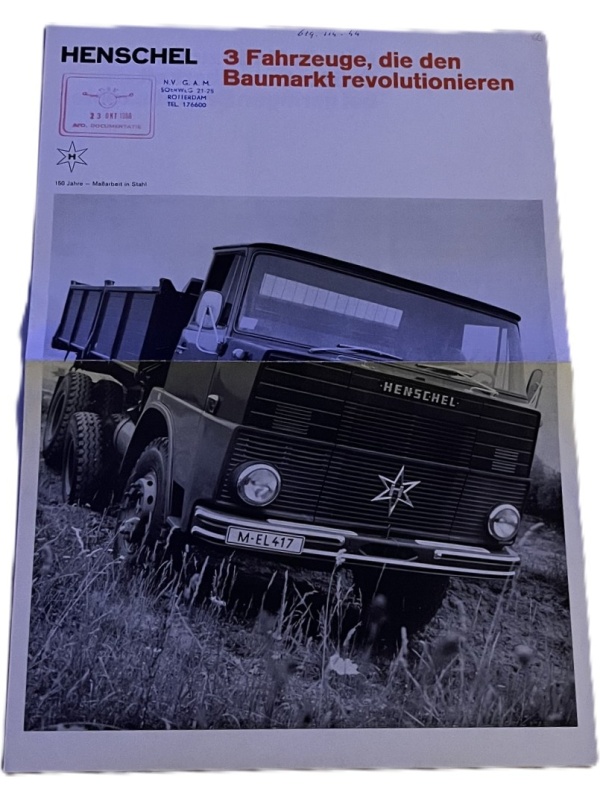 26-5319 henschel véhicules pour le secteur du bâtiment